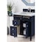James Martin Vanities Brittany 30in Single Vanity, Victory Blue w/ 3 CM Carrara Marble Top 650-V30-VBL-3CAR - alternate 3